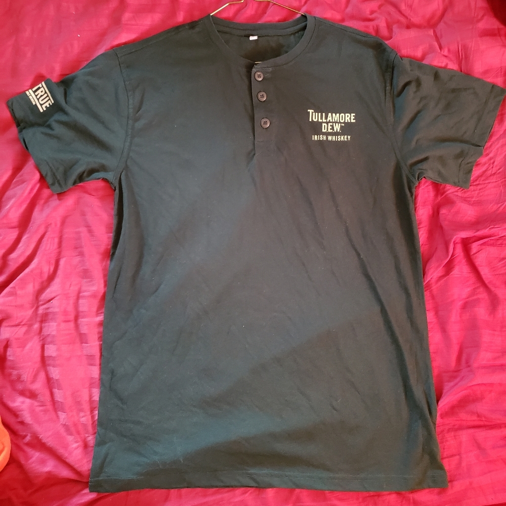 Tullamore Dew Button Up T Shirt Whiskey L